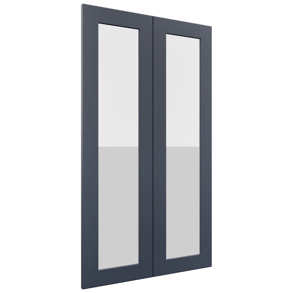 Fabuwood Galaxy Indigo DS GDW2442 Wall Glass Door, Front View