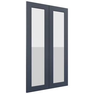 Fabuwood Galaxy Indigo DS GDW2442 Wall Glass Door, Front View