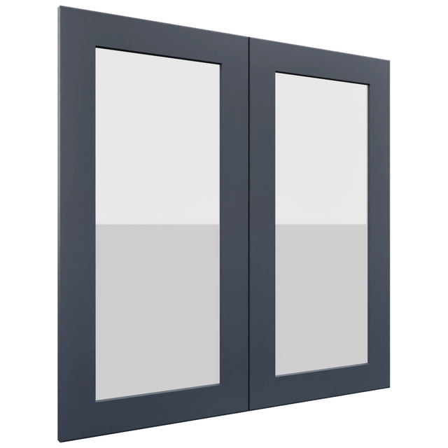 Fabuwood Galaxy Indigo DS GDW3030 Wall Glass Door, Front View