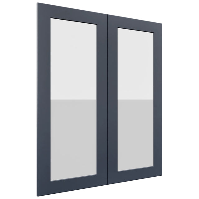 Fabuwood Galaxy Indigo DS GDW3036 Wall Glass Door, Front View