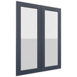 Fabuwood Galaxy Indigo DS GDW3039 Wall Glass Door, Front View