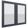 Fabuwood Galaxy Indigo DS GDW3630 Wall Glass Door, Front View