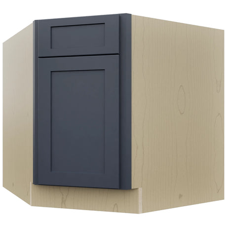 Fabuwood Galaxy Indigo DSB36 Base Corner Diagonal Sink Cabinet, Front View
