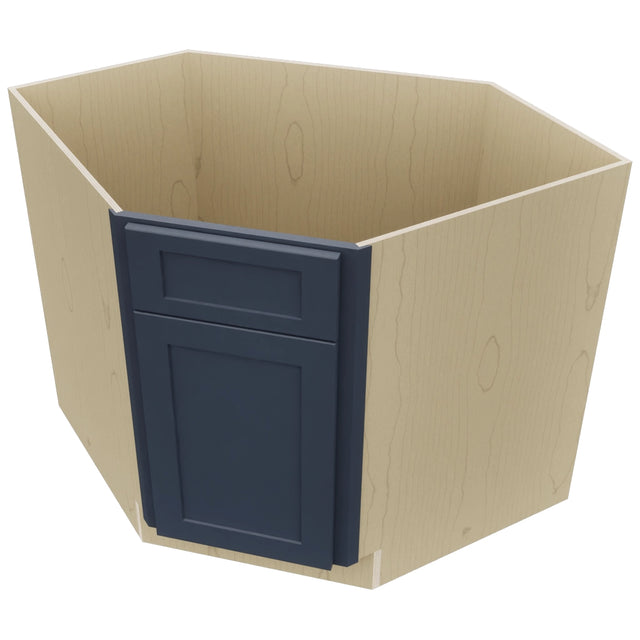 Fabuwood Galaxy Indigo DSB36 Base Corner Diagonal Sink Cabinet, Top View