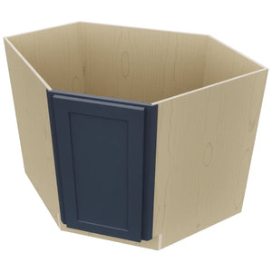 Fabuwood Galaxy Indigo DSB36FD Base Corner Diagonal Sink Cabinet, Top View
