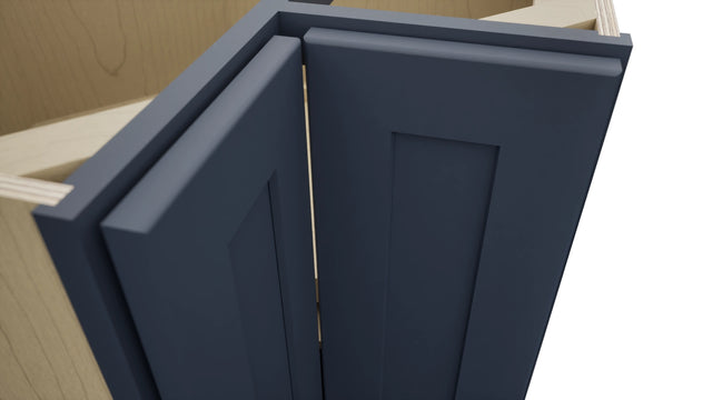 Fabuwood Galaxy Indigo LSB33 Base Corner Lazy Susan Cabinet, Detail View