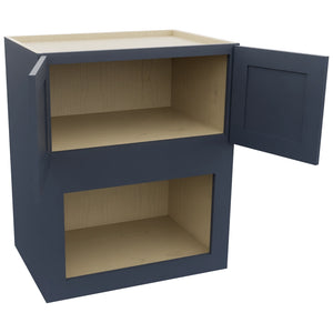 Fabuwood Galaxy Indigo MC303621 Wall Microwave Cabinet, Open View