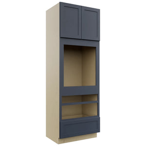 Fabuwood Galaxy Indigo OC3396D Tall Oven Cabinet Double, Front View