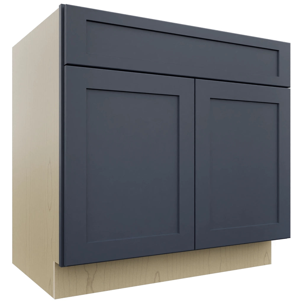 Fabuwood Galaxy Indigo SB36SDF Base Sink Cabinet, Front View