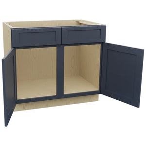 Fabuwood Galaxy Indigo SB39 Base Sink Cabinet, Open View