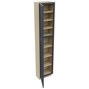 Fabuwood Galaxy Indigo TP181290 Tall Pantry Cabinet, Open View