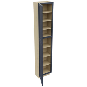 Fabuwood Galaxy Indigo TP181293 Tall Pantry Cabinet, Open View