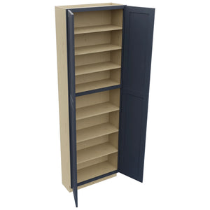 Fabuwood Galaxy Indigo TP301293 Tall Pantry Cabinet, Open View