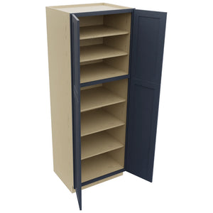 Fabuwood Galaxy Indigo TP302484 Tall Pantry Cabinet, Open View