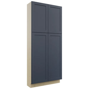 Fabuwood Galaxy Indigo TP361284 Tall Pantry Cabinet, Front View