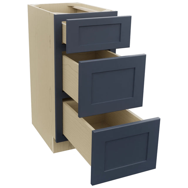 Fabuwood Galaxy Indigo VDB15-34 Vanity Drawer Cabinet, Open View