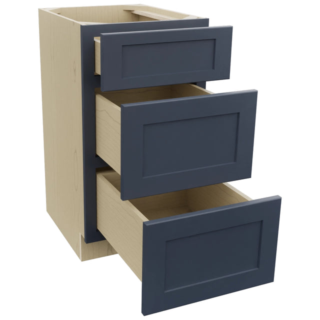 Fabuwood Galaxy Indigo VDB18-34 Vanity Drawer Cabinet, Open View