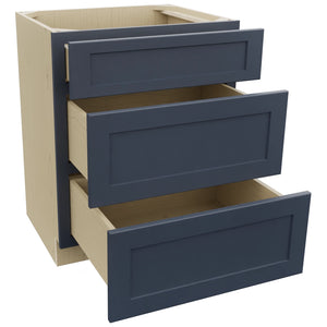 Fabuwood Galaxy Indigo VDB27-34 Vanity Drawer Cabinet, Open View