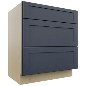 Fabuwood Galaxy Indigo VDB30-34 Vanity Drawer Cabinet, Front View