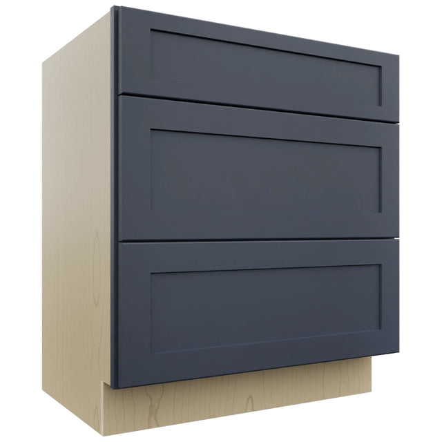 Fabuwood Galaxy Indigo VDB30-34 Vanity Drawer Cabinet, Front View