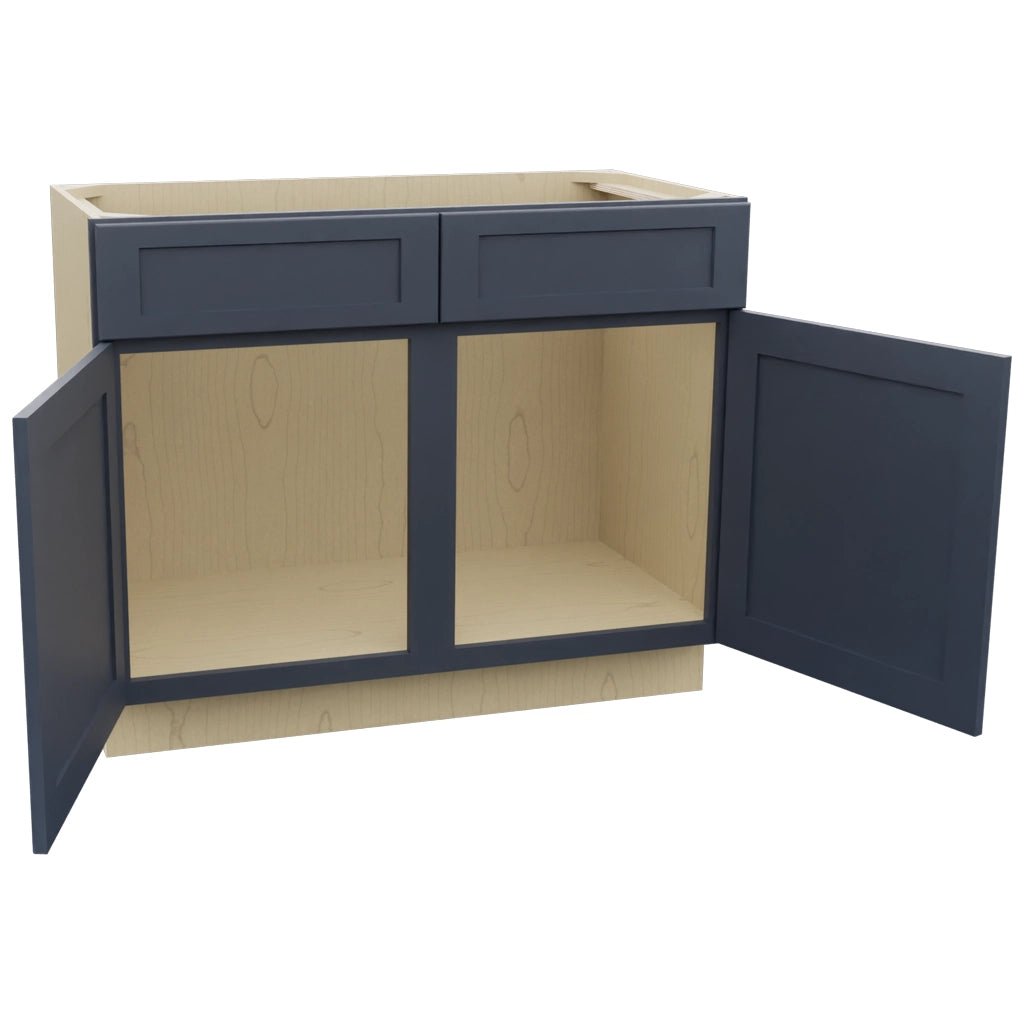 Fabuwood Galaxy Indigo VSB42-34 Vanity Sink Cabinet, Open View