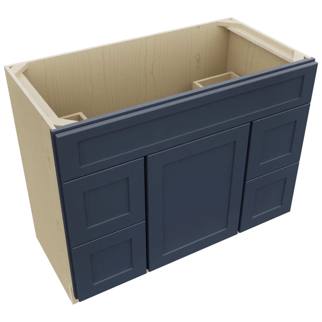 Fabuwood Galaxy Indigo VSD30DL Vanity Combo Cabinet, Top View