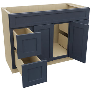 Fabuwood Galaxy Indigo VSD30DR Vanity Combo Cabinet, Open View