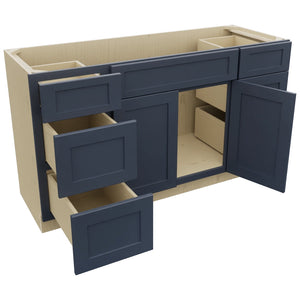 Fabuwood Galaxy Indigo VSD60SINGLE Vanity Combo Cabinet, Open View