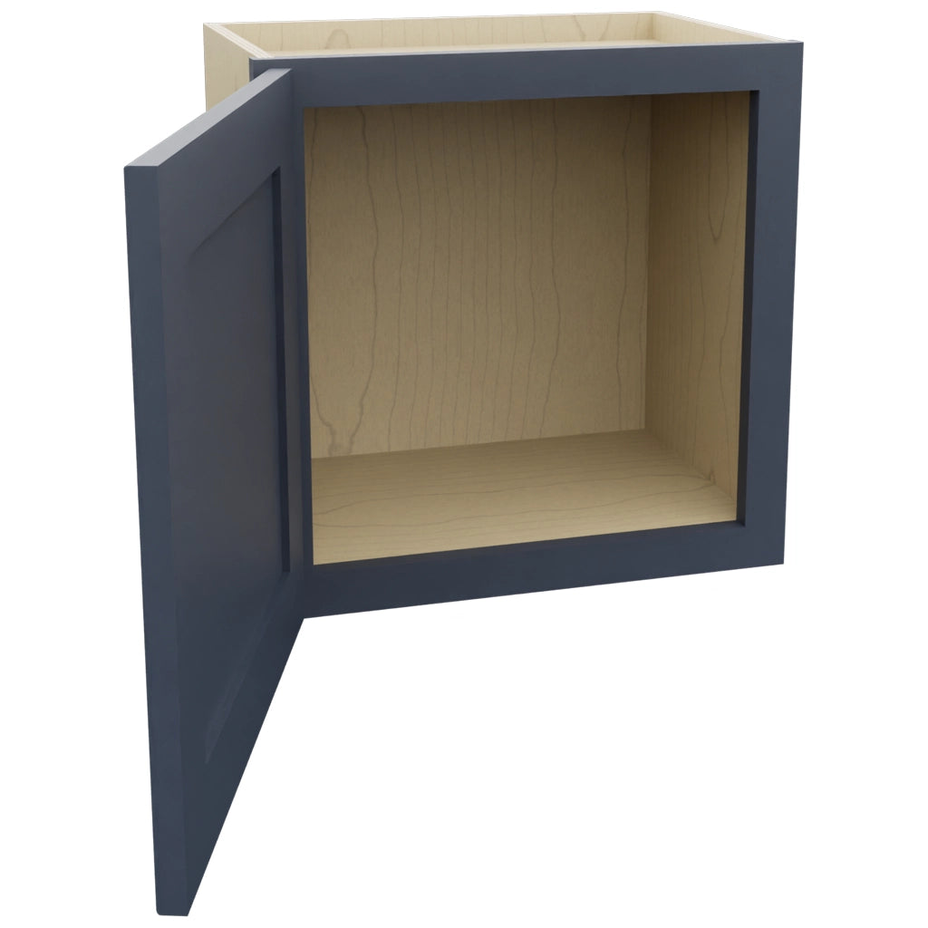Fabuwood Galaxy Indigo W1818 Wall Standard Cabinet, Open View
