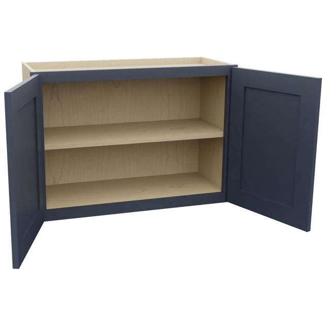 Fabuwood Galaxy Indigo W3021 Wall Standard Cabinet, Open View