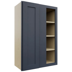 Fabuwood Galaxy Indigo WBC2436 Wall Corner Blind Cabinet, Front View