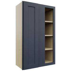 Fabuwood Galaxy Indigo WBC2439 Wall Corner Blind Cabinet, Front View