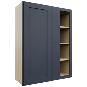 Fabuwood Galaxy Indigo WBC3039 Wall Corner Blind Cabinet, Front View