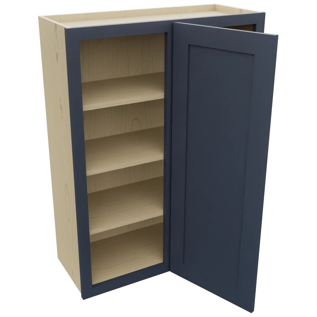 Fabuwood Galaxy Indigo WBC3039 Wall Corner Blind Cabinet, Open View