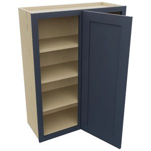 Fabuwood Galaxy Indigo WBC3039 Wall Corner Blind Cabinet, Open View
