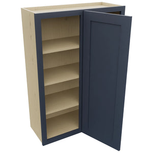 Fabuwood Galaxy Indigo WBC3042 Wall Corner Blind Cabinet, Open View