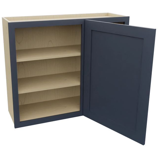 Fabuwood Galaxy Indigo WBC3630 Wall Corner Blind Cabinet, Open View
