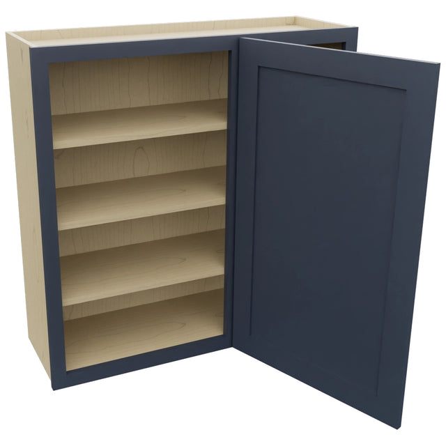Fabuwood Galaxy Indigo WBC3636 Wall Corner Blind Cabinet, Open View