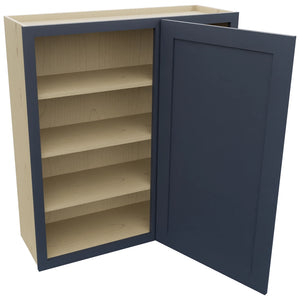 Fabuwood Galaxy Indigo WBC3639 Wall Corner Blind Cabinet, Open View