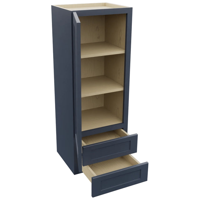 Fabuwood Galaxy Indigo WD1848 Wall Drawer Cabinet, Open View