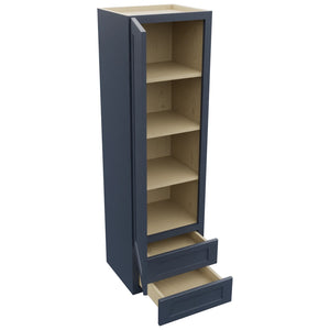 Fabuwood Galaxy Indigo WD1860 Wall Drawer Cabinet, Open View