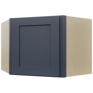 Fabuwood Galaxy Indigo WDC2418 Wall Corner Diagonal Cabinet, Front View