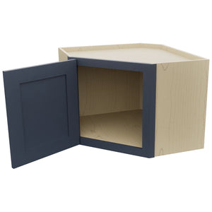 Fabuwood Galaxy Indigo WDC2418 Wall Corner Diagonal Cabinet, Open View