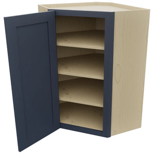 Fabuwood Galaxy Indigo WDC2436 Wall Corner Diagonal Cabinet, Open View