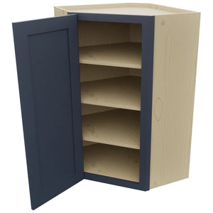 Fabuwood Galaxy Indigo WDC2439 Wall Corner Diagonal Cabinet, Open View