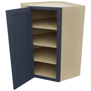 Fabuwood Galaxy Indigo WDC2742 Wall Corner Diagonal Cabinet, Open View