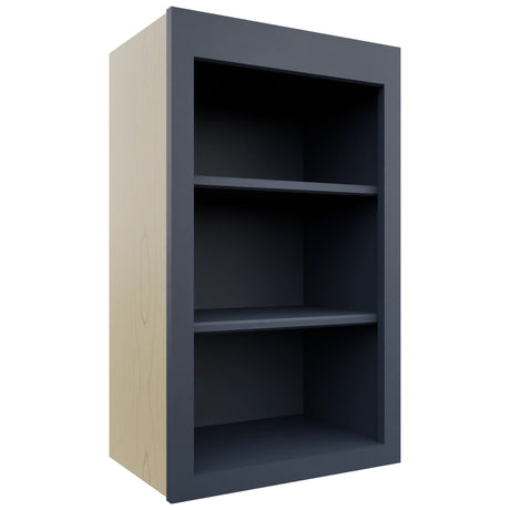 Fabuwood Galaxy Indigo WOS1830 Wall Open Shelf, Front View