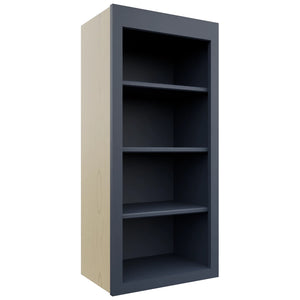 Fabuwood Galaxy Indigo WOS1839 Wall Open Shelf, Front View