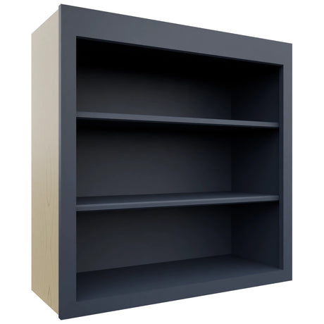 Fabuwood Galaxy Indigo WOS3030 Wall Open Shelf, Front View