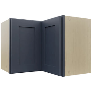 Fabuwood Galaxy Indigo WPC2418 Wall Corner Pie Cabinet, Front View